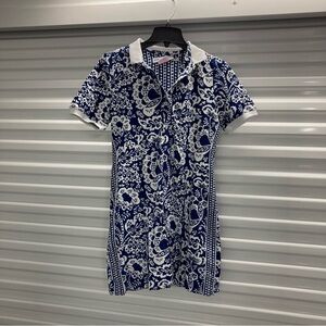 Gretchen Scott Designs Navy and White Mini Dress